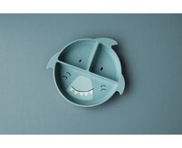 Dětský silikonový talíř s přísavkou Trixie Baby - Mr. Shark