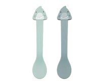 Dětské silikonové lžičky Trixie 2-pack - Mr. Shark