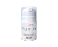 Vermione Beta - Obsahuje 8% účinné enzymatické látky. Promašťující krém pozitivně ovlivňuje pružnost a hebkost pokožky, kterou zároveň vyživuje. Krém je vhodný na pokožku onemocněnou ekzémy a lupénkou, kde přináší úlevu od svědění. 50 ml
