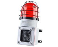 Heavy Duty kovová odlévaná siréna s LED stroboskopem v kleci