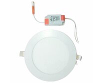 LED panel 9W / 720Lm kruhový vestavný kulatý (napájecí zdroj součástí sestavy) Studena bílá - 6500K