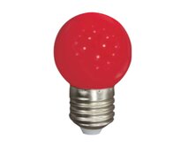 Barevná led žárovka e27 1w / 90lm red
