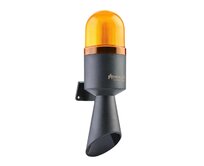 Poplachová siréna s 16 melodiemi houkačka s LED opt. signalizací yellow / 40-250V AC/DC