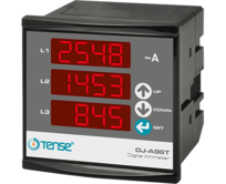 Digitální ukazatel proudu  třífázový panelový ampérmetr třífázový  vestavný