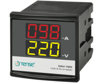 panelový digitální ampérmetr a voltmetr pro AC 100 ampérů, 150V