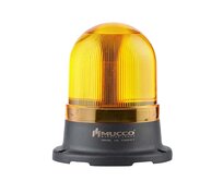 5 REŽIMŮ ø100 UNIV. SIGNÁLNÍ MAJÁK SE ZVUKOVÝM SIGNÁLEM, 12-24 V AC/DC, ŽLUTÝ