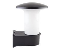 Zahradní venkovní nástěnná houbové svítidlo, E27 25cm černá plast