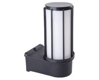 Zahradní venkovní nástěnná svítidlo, E27 25cm černá plast