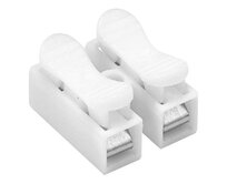 Svorka bezšroubová lustrová 2-pólová 0,75 mm2 -2,5 mm2 bílá pro svítidla