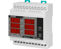 3-fázový digitální panelový multimetr DIN Ukazatel proudu, napětí a frekvence 100A