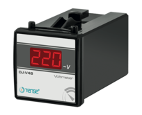 DJ-V - vestavěný digitální panelový voltmetr pro střídavé napětí 1-500 V, panelové měřiče 48 mm x 48 mm