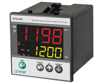 Mikroprocesorový regulátor teploty PID s časovačem pro montáž do panelu 1750°C 96mm x 96mm