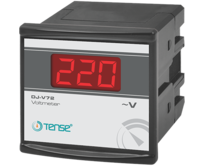 DJ-V - vestavěný digitální panelový voltmetr pro střídavé napětí 1-500 V, panelové měřiče 73 mm x 73 mm