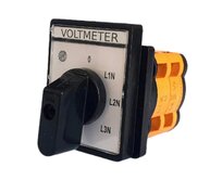 Přepínač voltmetru 0-L1N-L2N-L3N otočný vačkový paketový spínač VOLTMETR 25A