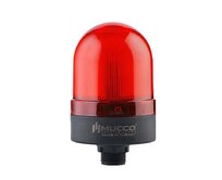 Signální maják SNT-S725 s bzučákem, ø70 mm, maticové připojení, 40-250 V AC/DC červená