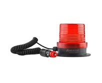 Signální maják s magnetickou základnou se zástrčkou do zapalovače cigaret červená