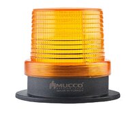 otočný maják s bzučákem, ø90mm, 85-250V AC/DC žlutá