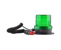 Signální maják s magnetickou základnou se zástrčkou do zapalovače cigaret zelená