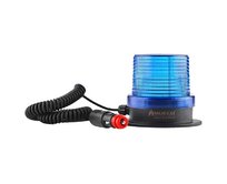 Signální maják s magnetickou základnou se zástrčkou do zapalovače cigaret modrá