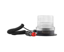 Signální maják s magnetickou základnou se zástrčkou do zapalovače cigaret bílá