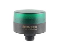 SNT-MS725, SNT-MS715 signální maják s bzučákem, ø70mm, připojovací matice zelená / 40-250 V AC/DC