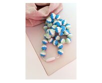 MIMIKOI - Kojící korále barevné kuličky modré Silikon