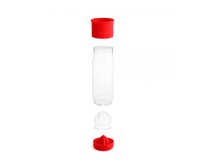 Munchkin - Netekoucí hrnek s infuzérem 414 ml - červený Plast