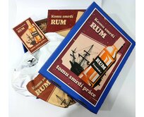 Retro Box - Plechová cedule, tričko a dřevěná pohlednice Velikost trička: L, Motiv: Komu smrdí rum