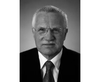 Obraz prezidenta Václava Klause - retro dárek Provedení:: Plechová cedule