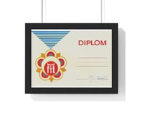 Diplom Bud fit jako retro dárek