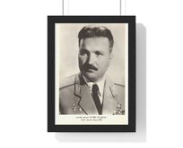 Dobri Džurov - obraz / plechová cedule - retro dárek Provedení:: Papírový plakát v rámu