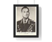 Andrej Antonovič Grečko - obraz / plechová cedule - retro dárek Provedení:: Papírový plakát v rámu