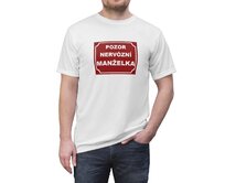 Pozor nervózní manželka Barva: Bílá, Velikost: XL Bílá, XL