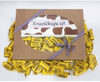 Dárkový box Ručník + 650g krowek Druh krowek: Klasik