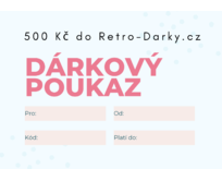 Dárkový poukaz emailem 500 Kč