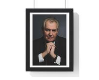 Obraz prezidenta Miloše Zemana - retro dárek Provedení:: Plechová cedule