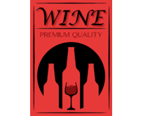 Plechová retro cedule / plakát - Wine premium Provedení:: Plechová cedule A4 cca 30 x 20 cm