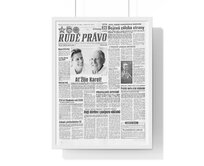 Oslavný titulek a foto v Rudém právu Emailem, nebo fyzicky: Noviny v rámu (fyzické zaslání)