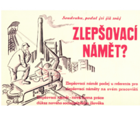 Plechová retro cedule - Zlepšovací námět... Provedení: Hliník: 20 x 15 cm