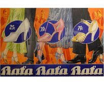 Plechová retro cedule - BAŤA Provedení: Dibond: 30 x 20 cm