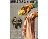 Plechová retro cedule - Nemáš čas 3 minuty? Provedení: Hliník: 20 x 15 cm
