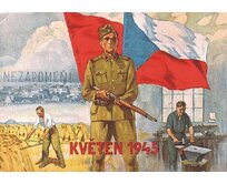 Plechová retro cedule - Květen 1945 Provedení: Dibond: 30 x 20 cm