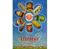 Plechová retro cedule - Přivítejte jaro čistotou Provedení: Dibond: 30 x 20 cm