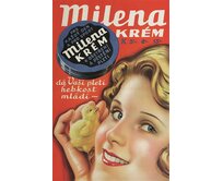 Plechová retro cedule - Milena krém Provedení: Dibond: 30 x 20 cm