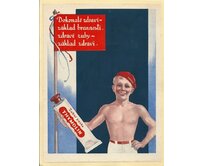 Plechová retro cedule - Zubní pasta Thymolin Provedení: Dibond: 30 x 20 cm