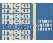 Plechová retro cedule - Mléko - pramen vašeho zdraví Provedení: Dibond: 30 x 20 cm