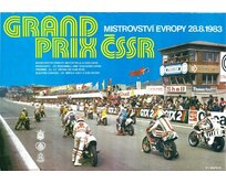 Plechová retro cedule - Grand Prix 1983 Provedení: Hliník: 20 x 15 cm