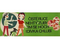 Plechová retro cedule - Čisté ruce nehty zuby Provedení: Dibond: 20 x 15 cm