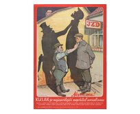 Plechová retro cedule - Kulak je nejzavilejší nepřítel Provedení: Dibond: 20 x 15 cm