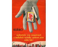 Plechová retro cedule - Kuřáci neohrožujte Provedení: Dibond: 30 x 20 cm